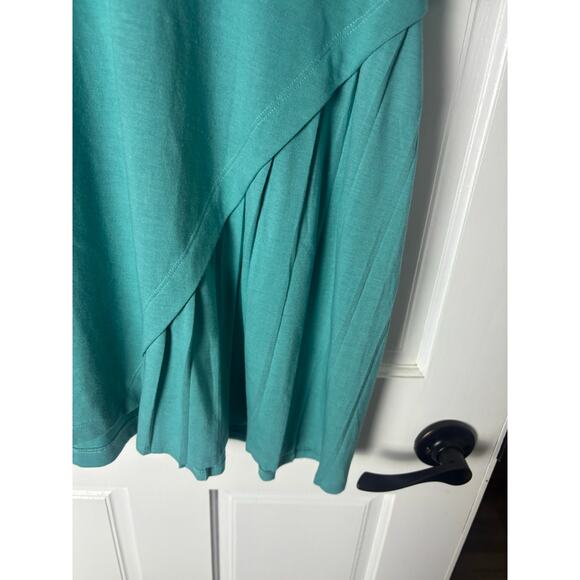 Soft Surroundings Teal Asymmetrical Tunic Top Size L - Picture 3 of 7